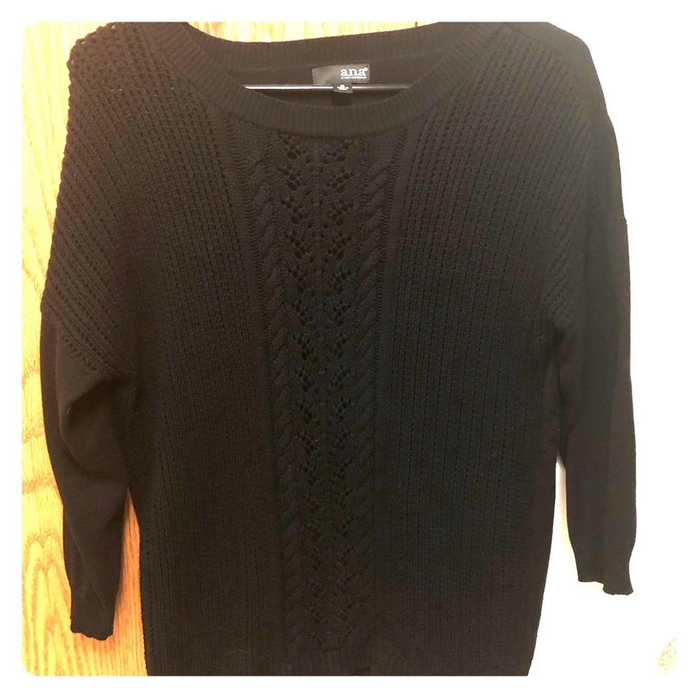Ana black knitted sweater